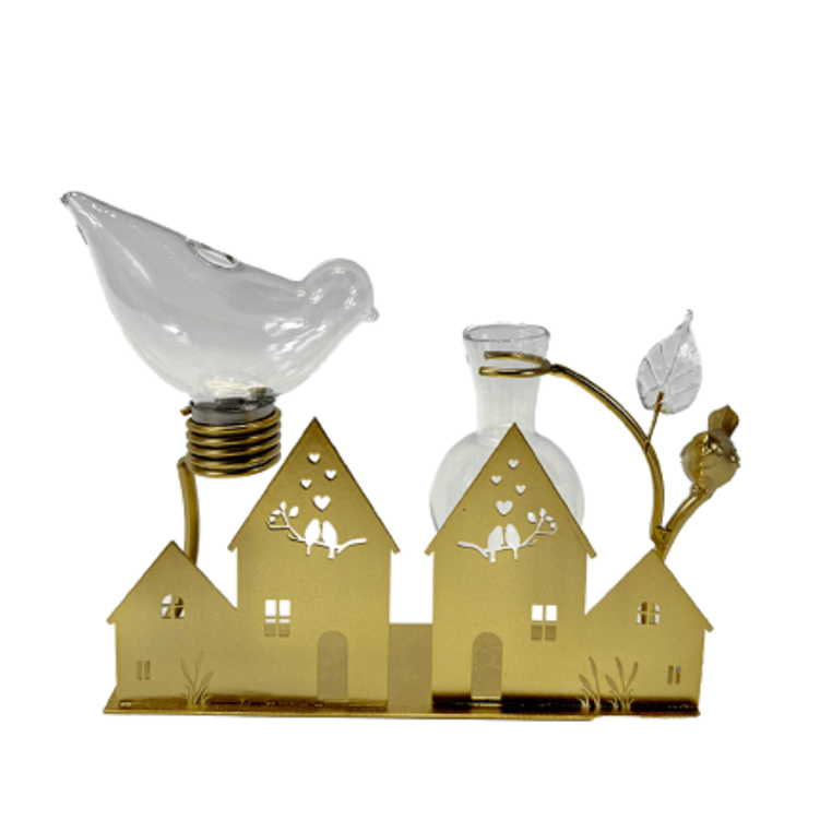 Vaso De Vidro Vila Dourado - Tuut Vaso De Vidro Vila Dourado - Tuut